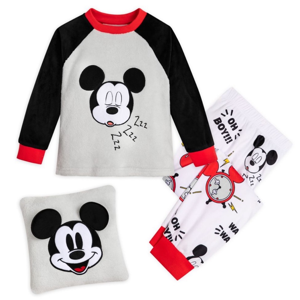 Disney Mickey Mouse Pajamas and Pillow Set for Kids - size 9/10